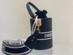 Black Cowhide Bucket Bag Size: 22cmx16cm. - Image 3