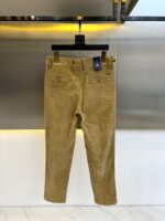 The latest men's casual corduroy trousers from 1V Vuitton and SS for autumn and winter, featuring classic slanted pockets and a small straight cut silhouette, are a must-have item for fashionable men's wardrobes! Men's business and leisure versatile and simple style! Fashionable, simple and versatile pants, regardless of body shape or age, any man can wear them with a sense of fashion! Customized from the original factory, made of high-end high gram heavy fleece pure cotton fabric, the fabric feels smooth and soft, with a strong sense of drape. It is super comfortable and skin friendly to wear, which is the high-end texture that can only be reflected by the original fabric and craftsmanship! The three-dimensional slim fit cut design is very suitable for Asian body shapes to wear. It is a pair of pants with a very high-end appearance, definitely a pair of pants that looks explosive, perfect for both business and leisure! 28-38 (without 35, 37) - Image 2