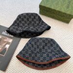 Original order qualityGUCCI Guqi Fisherman's Hat 👒 The new Gucci fisherman hat on the official website is on the rise, with exquisite craftsmanship and high-end atmosphere! Low profile luxury, easy to carry! Run volume! - Image 9
