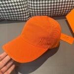 配盒子布袋，HERMÈS (爱马仕)原单棒球帽，经典H，正品开模订制，原版透气帆布面料+头层牛皮，原厂精钢调节扣，做工细致，时尚帅气质量超赞！ - Image 5