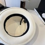 💰 whiteGucci new wool top hat, flat top hat, made of 100% wool fabric 🦙%， Head circumference 57cm - Image 8