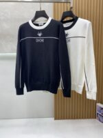 The latest round neck sweater for autumn and winter on the Dior 2025 official website is currently on sale at the counter! Specially supplied wool blended fabric Comfortable to feel It can directly touch the skin, with exquisite embroidered logos and badges that are extremely eye-catching! Details highlight the fashionable charm of big brands Exquisite craftsmanship Stereoscopic cutting style The wearing effect is unbeatable and handsome! All three standards are complete! Size: M-3XL - Image 8