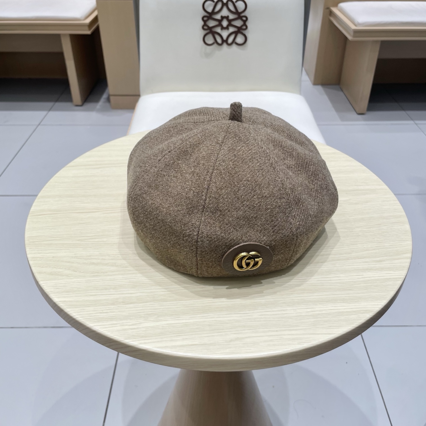 Gucci Gucci wool beret, pumpkin hat, hat shape super regular 100% wool fabric, head circumference 57cm