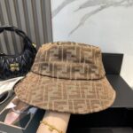 FENDI floral letter fisherman hat, FD's floral fisherman hat is really stylish, super popular fisherman hat, see the popular collection of fashionable and versatile all year round 🉑 Wearing a huge outfit is easy to match 🥰 - Image 2