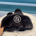 Fendi Fendl 2025 New Knitted Hat Women's Winter Cute Woolen Ball Hoodie Warm and Velvet Ear Protection Hoodie Lei Feng Hat - Image 6