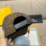 Comes with a box bag and Fendi's new original baseball cap, featuring a double F jacquard pattern. It is a hot selling item at the counter and has an excellent reputation for its retro double F jacquard pattern. The 1:1 mold is customized with the original jacquard sail fabric and top layer cowhide, making it lightweight and breathable! Excellent quality, basic head circumference of 56, adjustable patch, must buy item as shown in the picture! - Image 6