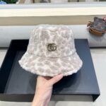 Gucci fisherman hat women's autumn and winter Korean version big head circumference plush warm ear protection hat looks small, windproof bucket basin hat - Image 9