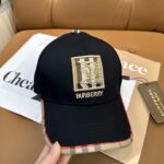 Burberry ☄️ Official website synchronized online 🎊  Korean version new British style customized 1:1 original single quality unisex baseball cap jacquard Meibang craft geological fabric high version quality 🔥🔥🔥 - Image 5