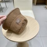 LOEWE罗意威拼色格纹渔夫帽子遮阳帽女防晒可折叠户外出游百搭显脸小盆帽 - Image 3
