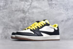 ▪🐼权威实拍💯#SJ37860
新货🚀#Travis Scott x Fragment Design x Air Jordan 1 Low OG SP AJ1 联名倒勾 低帮文化休闲板鞋 DN6901-093
#多方联名合作融合了Travis Scott 独特的音乐风格，藤原浩个性的设计风格以及Jordan品牌的经典元素 使其成为一双具有独特身份和价值的鞋子 清新而立体的外观加上联名标识更突出了其独特身份 这种配色方案显示出活力和时尚感 在视觉上引人注目  鞋身的质感和细腻的细节处理使其显得高端而格调十足  这款“倒钩”联名是设计与创意完美结合  融合多方的个性风格是一款备受瞩目的潮流鞋款
尺码：36 36.5 37.5 38 38.5 39 40 40.5 41 42 42.5 43 44 44.5 45 9.E5 - Image 2