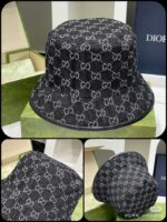 Original order qualityGUCCI Guqi Fisherman's Hat 👒 The new Gucci fisherman hat on the official website is on the rise, with exquisite craftsmanship and high-end atmosphere! Low profile luxury, easy to carry! Run volume! - Image 9