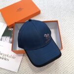 💰新款出货 HERMÈS (爱马仕)最新款原单棒球帽，拼色H，正品开模订制，原版透气帆布面料+原厂精钢调节扣，做工细致，时尚帅气质量超赞！ - Image 5