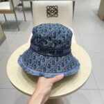DIOR 满LOGO刺绣字母牛仔渔夫帽 - Image 7