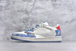▪🐼权威实拍💯#SJ37860
新货🚀#Travis Scott x Fragment Design x Air Jordan 1 Low OG SP AJ1 LV联名 五彩帆布 低帮文化休闲板鞋 FC1688-232
#多方联名合作融合了Travis Scott 独特的音乐风格，藤原浩个性的设计风格以及Jordan品牌的经典元素 使其成为一双具有独特身份和价值的鞋子 清新而立体的外观加上联名标识更突出了其独特身份 这种配色方案显示出活力和时尚感 在视觉上引人注目  鞋身的质感和细腻的细节处理使其显得高端而格调十足  这款“倒钩”联名是设计与创意完美结合  融合多方的个性风格是一款备受瞩目的潮流鞋款
尺码：36 36.5 37.5 38 38.5 39 40 40.5 41 42 42.5 43 44 44.5 45 9.E5