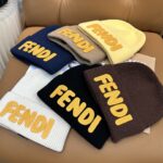 Fendi FENDI Knitted Hat 😘 😱 Simple and elegant 👍  The tight knitting method is very thick, soft and comfortable 🙈 Warm and stylish ❤️ can't bear to put it down 👍 Dear, hurry up and get it 👍😘 Same gender design! - Image 9