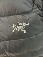 🉐 Arcteryx始祖鸟 Cerium Vest 纯色刺绣Logo字母 羽绒马甲 黑色

内里不是羽绒直接白送！
填充RDS认证850蓬欧洲白鹅绒，暖重比卓越，搭配易潮湿部位的Coreloft™合成 insulation，干冷湿冷环境均能持续保暖。 外层采用15D再生抗撕裂尼龙，整体轻盈可压缩，收纳后小于葡萄柚，随带随用。纯色基底搭配立体刺绣Logo，针脚工整清晰，品牌辨识度高。立体剪裁设计无活动束缚，可作为户外中层保暖件，也能当城市通勤叠穿单品，适配春秋冬三季穿搭需求。配备YKK防水拉链、可调抽绳下摆。

现货尺码：M、L、XL、XXL 。（可穿100-200斤 报身高体重安排合适尺码） - Image 3