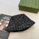 Original order qualityGUCCI Guqi Fisherman's Hat 👒 The new Gucci fisherman hat on the official website is on the rise, with exquisite craftsmanship and high-end atmosphere! Low profile luxury, easy to carry! Run volume! - Image 7