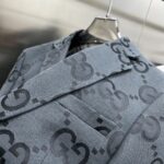 Gucci 2025ss Spring and Autumn new suit, high-end version! Customized fabrics for counters have high breathability and comfort, impeccable details, and brand element design concepts, reflecting high quality. Delicate and soft to the touch! Presenting casual tailoring, the upper body design is superb! Sizes: 48-56 can be paired with a set - Image 7