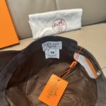 配盒子布袋，HERMÈS (爱马仕)原单棒球帽，经典H， 正品开模订制，原版透气帆布面料+头层牛皮，原厂精钢调节扣，做工细致，时尚帅气质量超赞！ - Image 7