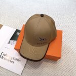💰新款出货 HERMÈS (爱马仕)最新款原单棒球帽，拼色H，正品开模订制，原版透气帆布面料+原厂精钢调节扣，做工细致，时尚帅气质量超赞！ - Image 8