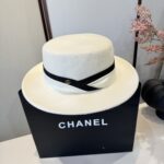 💰 whiteGucci new wool top hat, flat top hat, made of 100% wool fabric 🦙%， Head circumference 57cm - Image 2