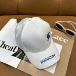 Burberry ☄️ Official website synchronized online 🎊  Korean version new British style customized 1:1 original single quality unisex baseball cap jacquard Meibang craft geological fabric high version quality 🔥🔥🔥 - Image 5