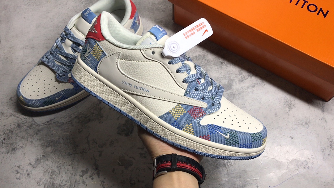 ▪公司级别
Travis Scott x Fragment Design x Air Jordan 1 Low OG SP AJ1 LV联名 五彩帆布 低帮文化休闲板鞋