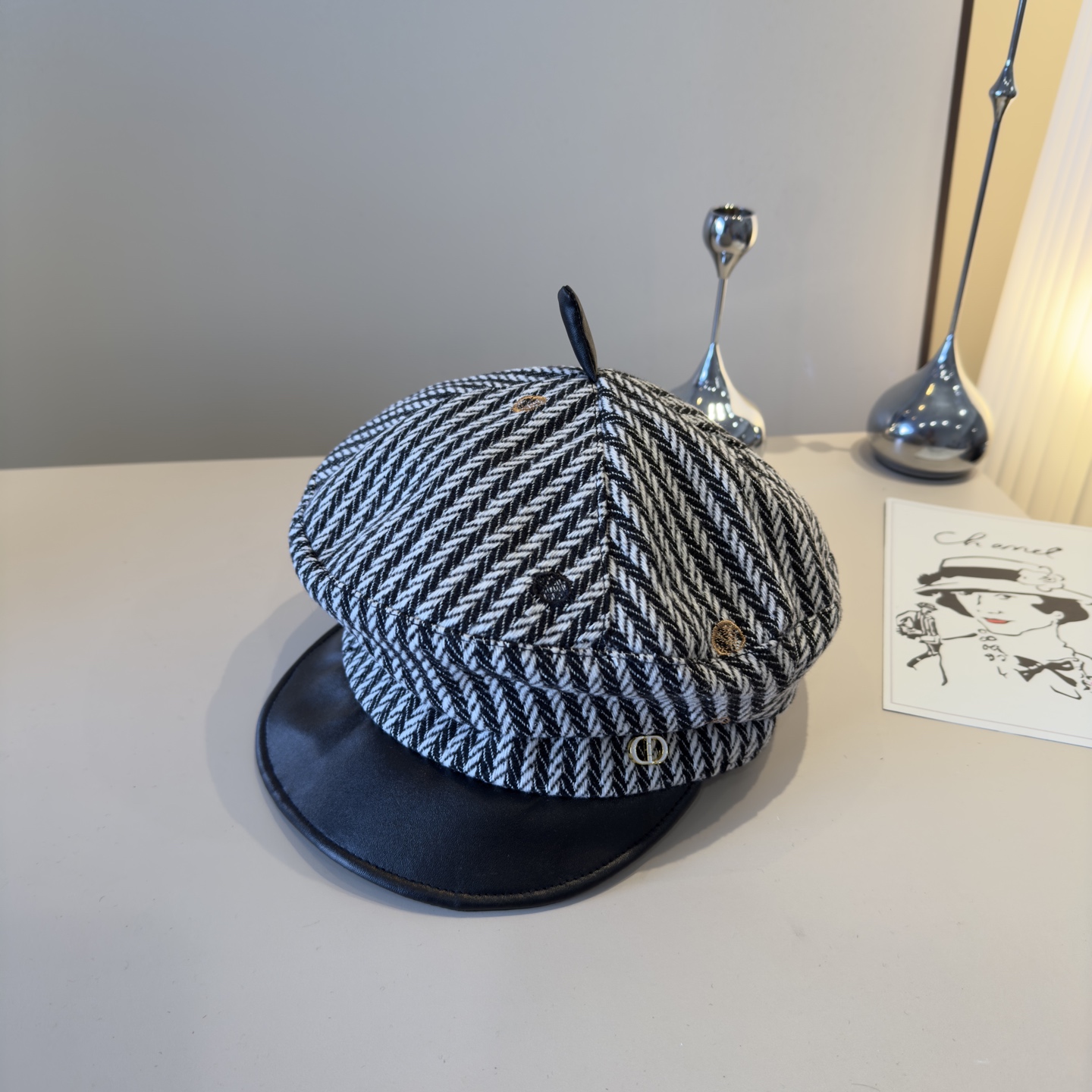 💰

Dior迪奥新款鸭舌画家帽，头围57cm