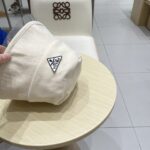 💰rada普拉达开叉遮阳子女显脸布帽渔夫帽风防晒款春夏赫本优雅小盆帽蝴蝶结 - Image 6