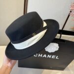 💰Gucci new wool top hat, flat top hat, made of 100% wool fabric 🦙%， Head circumference 57cm - Image 4