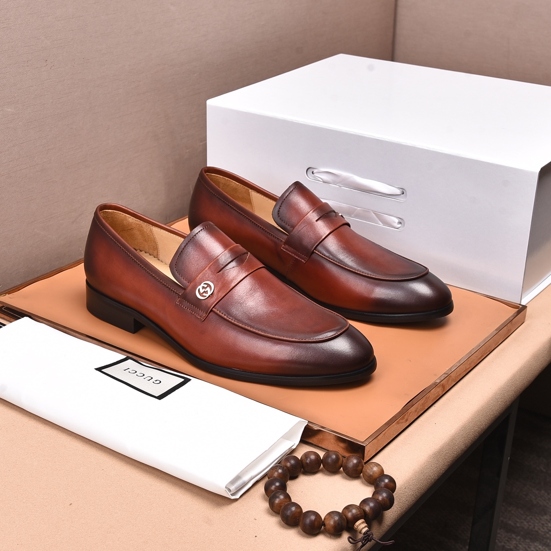 Gucci leather shoes, loafers