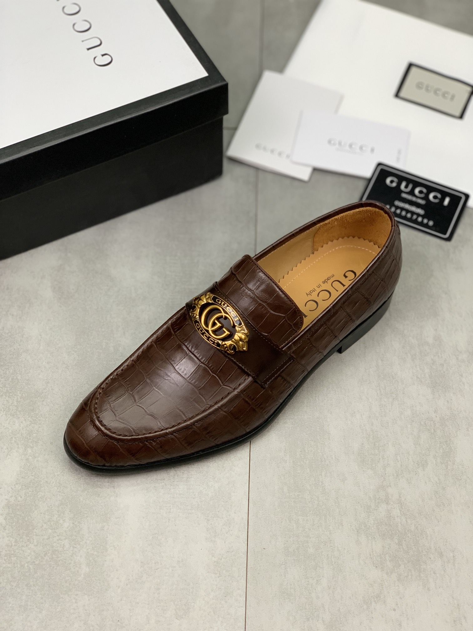 Gucci leather shoes, loafers