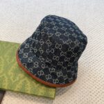 Original order qualityGUCCI Guqi Fisherman's Hat 👒 The new Gucci fisherman hat on the official website is on the rise, with exquisite craftsmanship and high-end atmosphere! Low profile luxury, easy to carry! Run volume! - Image 5