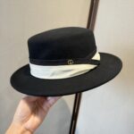 💰Gucci new wool top hat, flat top hat, made of 100% wool fabric 🦙%， Head circumference 57cm