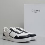 𝐂𝐄𝐋𝐈𝐍𝐄 思琳𝟐𝟎𝟐𝟑/𝐒𝐒新款撞色条纹小白鞋  继Celine熊猫鞋成为很多男生的最爱之后 🔥火爆推出新的配色版型 整体设计简约和经典配色 标志性CELINE 凯旋门镂空LOGO压纹绑带搭配活力色彩 许魏洲、梁靖康自在演绎，定格活力韵律 Size：女码35-40 男码39-44M