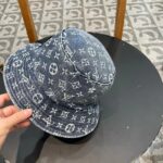 LV 新款牛仔渔夫帽 新工艺面料，巨遮脸！一年四季都可以戴材质 57cm - Image 2