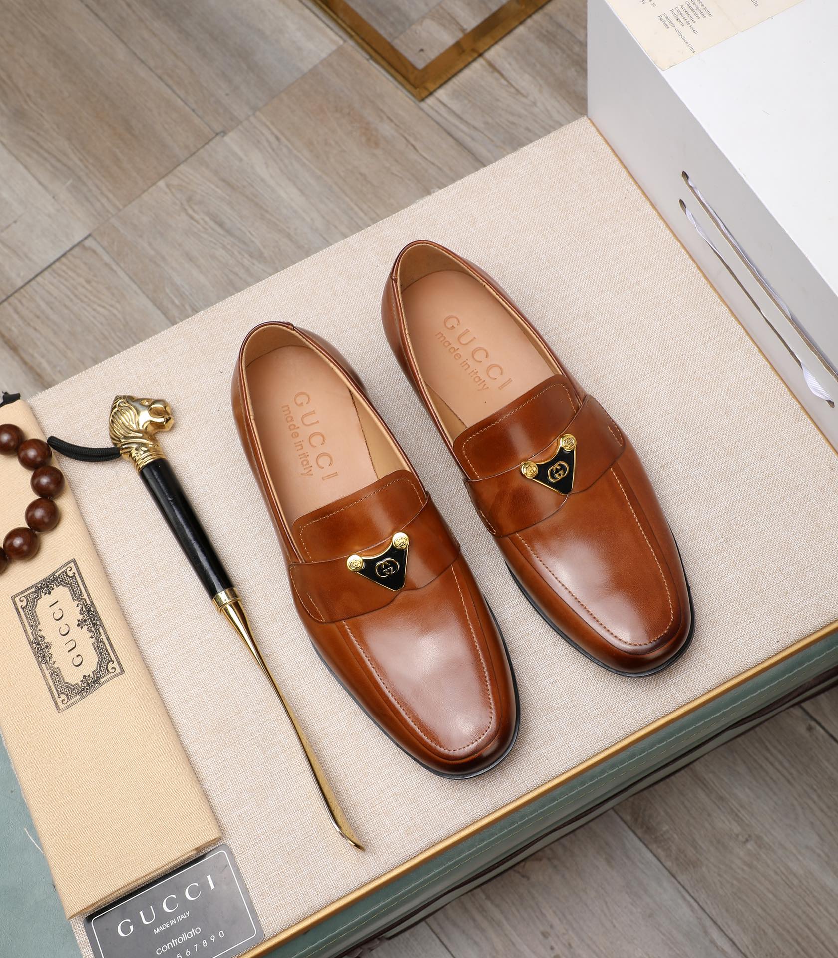 Gucci leather shoes, loafers