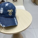 新款出货 HERMÈS (爱马仕)2025最新款牛仔棒球帽，时尚帅气质量超赞！ - Image 4