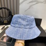 FENDI floral letter fisherman hat, FD's floral fisherman hat is really stylish, super popular fisherman hat, see the popular collection of fashionable and versatile all year round 🉑 Wearing a huge outfit is easy to match 🥰 - Image 2