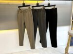 1V, SS Autumn/Winter New Men's Business Plush Thick Casual Pants Western Pants, platinum level perfect appearance, directly entering the counter nature, extremely awesome micro elastic fabric casual pants, is a rare item in the industry in recent years. The quality, craftsmanship, fabric, and accessories subvert imagination, and the details are exquisitely researched. Customized original elastic cotton fabric! Creating a rebellious and tough personality color, the unique logo adds a lot of points, clever and exquisite, and the cutting and design continue the modern simplicity and efficiency of Italian style, bringing the tone of fashion aesthetics to the extreme. 29-38, no 35, 37 (please indicate waist circumference when placing an order) - Image 3