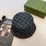 Original order qualityGUCCI Guqi Fisherman's Hat 👒 The new Gucci fisherman hat on the official website is on the rise, with exquisite craftsmanship and high-end atmosphere! Low profile luxury, easy to carry! Run volume! - Image 3