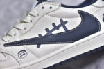 ▪细节鉴定
Travis Scott x Fragment Design x Air Jordan 1 Low OG SP AJ1 耐克联名 灰深蓝鬼脸 低帮文化休闲板鞋 - Image 3
