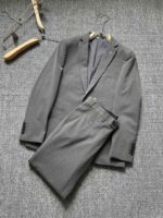 DC Three Color Western 24 SS Autumn and Winter New Suit Set! -D * ior is the evergreen tree of the Western fashion industry, a must-have wardrobe item for business elites, men's formal wear, and the brand's classic logo is super generous. It is a classic style that comes out every quarter! Wearing the pattern is really great, strongly recommended!Clear and ergonomic tailoring, with a tall and handsome upper body, comfortable and slim fit, showcasing a gentlemanly demeanor. Carefully selected suit fabrics, including 20% wool, 18% viscose, 58% polyester, and 4% spandex, provide a soft and delicate touch, with good luster and elasticity. The silhouette and waist cinching add more comfort to the dressing of stylish men, making them look slim yet handsome!Used for making high-end professional and business formal suits, renowned worldwide for its classic and solemn design style. A high-end business casual suit set that requires high craftsmanship, takes a long time to make, and can be worn all year round!The fabric is flat, with a smooth and full texture, and a firm appearance. It is made of high-quality cotton wool material, and the quality of the material is visible when tied tightly.Regarding details: The high-end suit is cut with a modern feel, combining traditional cutting art with modern production techniques. It adopts fully imported automatic cutting pieces, with almost zero error in each piece of fabric, and then hand sewn by top tailors to ensure the fit and beauty of every part. The front two layers are saved, and according to the principles of ergonomics, it is slim fitting but not tight fitting. The elastic on both sides of the waistband of the trousers can be adjusted!Classic collar design, classic style without conservatism, simple and elegant. Libu is a pure handmade tribute needle threading, insisting on hand sewing crafts, all from the hands of experienced craftsmen. The quotation is based on the time and effort required per meter of labor, and each stitch is rigorous and excellent, without any burrs or stitches on both sides. Handcrafted sleeves, hand nail buckles, hand calibration, and handmade threading can be seen everywhere, delicate and smooth, effectively reducing static electricity in autumn and winter, creating a high sense of unity on the surface and inside. It is worth buying for any man, as it can boost your face in various formal occasions!❤️❤️❤️ Kind reminder: Suits are not sold separately and cannot be adjusted in size separatelyFree dust bag,Color: Black, Dark Grey, Light Grey【 Size 】: 46-54upper garmentSize 46: Chest circumference 94 Shoulder width 42 Sleeve length 62 Clothing length 69Size 48: Chest circumference 98 Shoulder width 43 Sleeve length 63 Clothing length 70Size 50: Chest circumference 102 Shoulder width 44 Sleeve length 64 Clothing length 71Size 52: Chest circumference 106 Shoulder width 45 Sleeve length 65 Clothing length 72Size 54: Chest circumference 110- Shoulder width 46- Sleeve length 66- Clothing length 73bottom wearSize 46: Waist circumference 80 Hip circumference 102 Pants length 110Size 48: Waist circumference 82 Hip circumference 106 Pants length 110Size 50: waist circumference 84 hip circumference 110 pants length 11152 size: waist circumference 86 hip circumference 114 pants length 111Size 54: Waist circumference 88 Hip circumference 118 Pants length 112 - Image 6