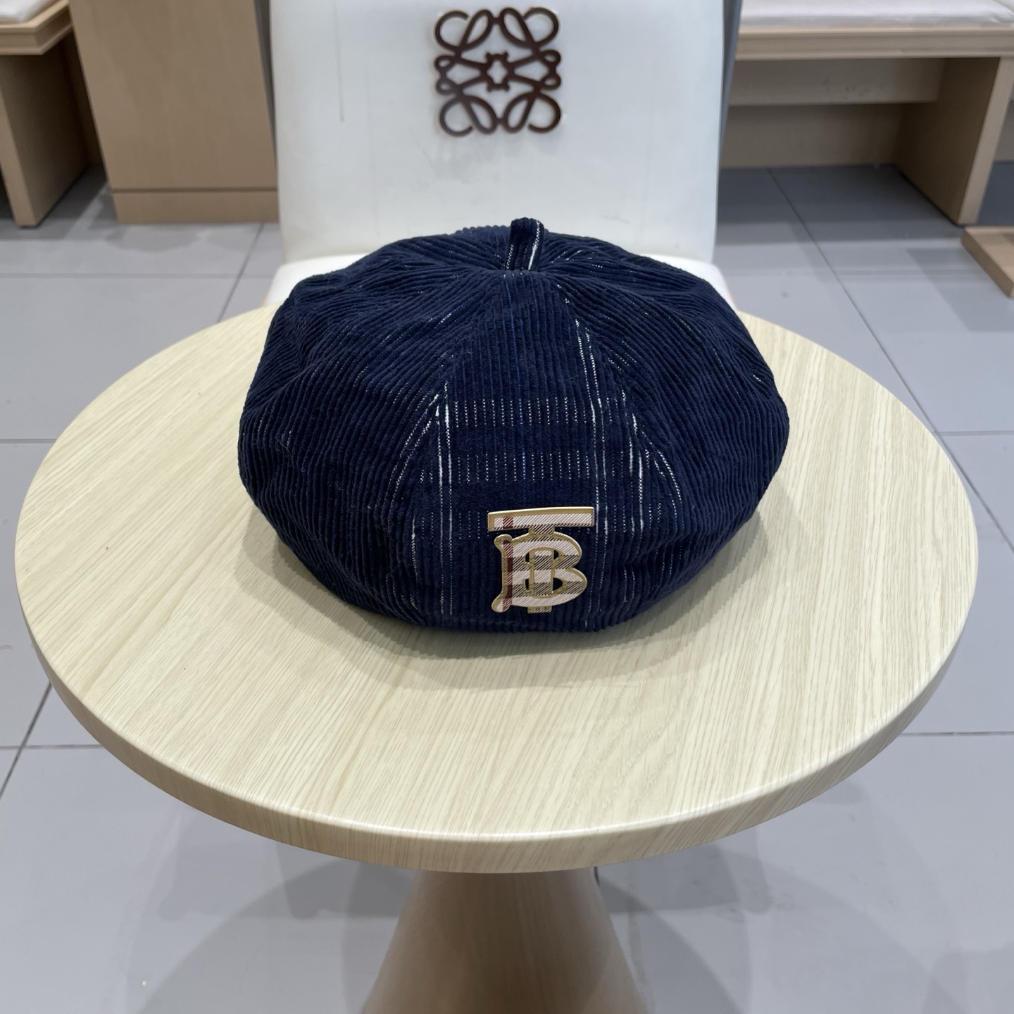 Burberry (Burberry's new high-quality checkered beret, painter's hat, British octagonal hat, men's and women's autumn and winter casual versatile beret hat)