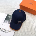 💰新款出货 HERMÈS (爱马仕)最新款原单棒球帽，拼色H，正品开模订制，原版透气帆布面料+原厂精钢调节扣，做工细致，时尚帅气质量超赞！ - Image 6