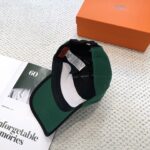 💰新款出货 HERMÈS (爱马仕)最新款原单棒球帽，拼色H，正品开模订制，原版透气帆布面料+原厂精钢调节扣，做工细致，时尚帅气质量超赞！ - Image 4