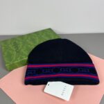 配防尘袋
GUCCI 古奇原单帽子官网新品发带装饰针织帽，爱心][爱心]羊毛羊绒双层帽子😱😘保暖又时尚，简单大方，更显时尚高端大气！ - Image 5