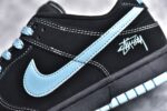 ▪️细节鉴定
Nk SB Dunk Low 斯图西系列-黑色蓝勾 低帮休闲板鞋 - Image 3