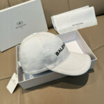 Comes with a box bag, Balenciaga classic original baseball cap, 1:1 custom mold, brand new 3D embroidery, exquisite and flawless! Original canvas fabric+top layer cowhide, meticulous workmanship, original factory quality, exclusive physical photography. - Image 4