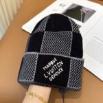 💛配防尘袋。【lv 路易威登】2025新款大牌刺绣针织毛线帽，男女款～时尚简约#保暖款 - Image 2